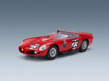 Ferrari 250 TR61 3.0L V12 Spider No. 23 Joachim Bonnier Lucien Bianchi Winner 12h Sebring 1962 Werk83 1:18 scale model - front three-quarter view