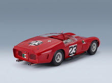 Ferrari 250 TR61 3.0L V12 Spider No. 23 Joachim Bonnier Lucien Bianchi Winner 12h Sebring 1962 Werk83 1:18 scale model - rear three-quarter view