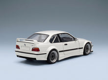 BMW 3 Series M3 GTR (E36) Plain Body Version 1993 White Werk83 1:18 scale model - rear three-quarter view