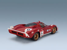 Ferrari 512S Long Tail Team SEFAC SpA Ferrari No. 6 Ignazio Giunti Nino Vaccarella 24h Le Mans 1970 Werk83 1:18 scale model - rear three-quarter view