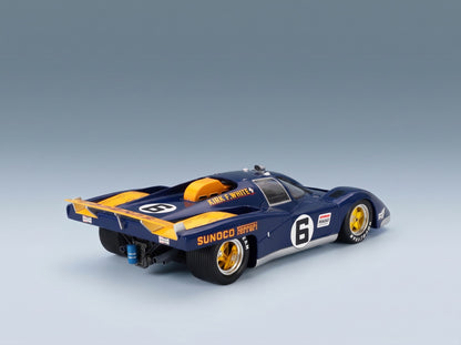Ferrari 512M Penske Sunoco No. 6 Mark Donohue David Hobbs 3rd 24h Daytona 1971 Werk83 1:18 scale model - rear three-quarter view