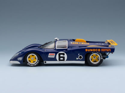 Ferrari 512M Penske Sunoco No. 6 Mark Donohue David Hobbs 3rd 24h Daytona 1971 Werk83 1:18 scale model - side view