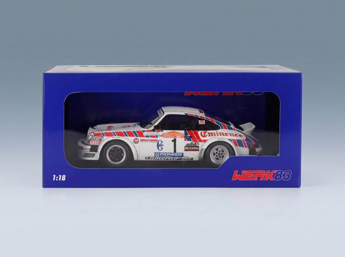 Porsche 911 SC Team Eminence Gr.4 No. 1 Walter Rohrl Christian Geistdorfer Rally Sanremo 1981 Night Version Werk83 1:18 scale model - original packaging