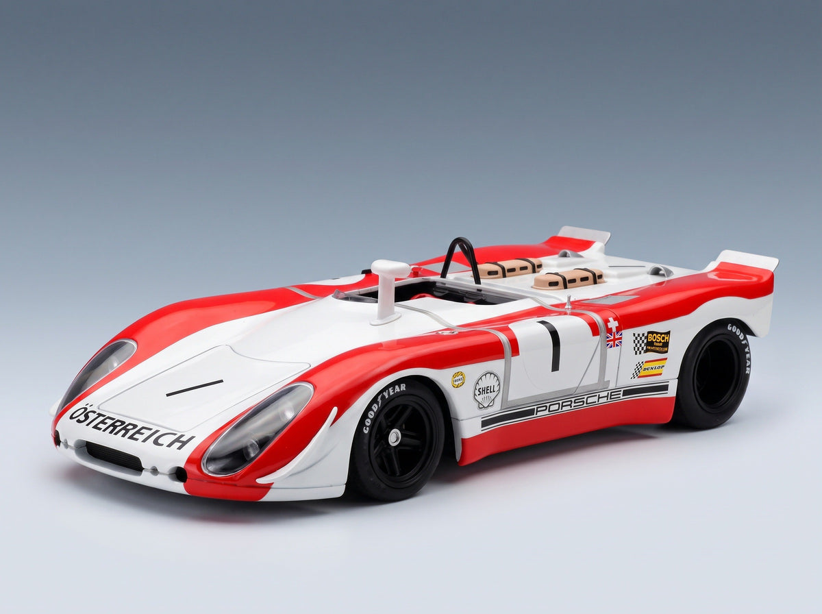 Porsche 908/2 Spyder No. 53 Siffert Redman Winner 6h Watkins Glen 1969 Werk83 1:18 scale model - front three-quarter view