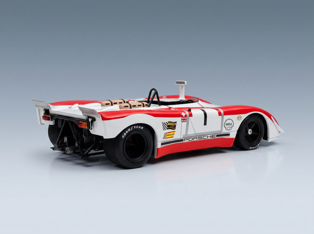 Porsche 908/2 Spyder No. 53 Siffert Redman Winner 6h Watkins Glen 1969 Werk83 1:18 scale model - rear three-quarter view