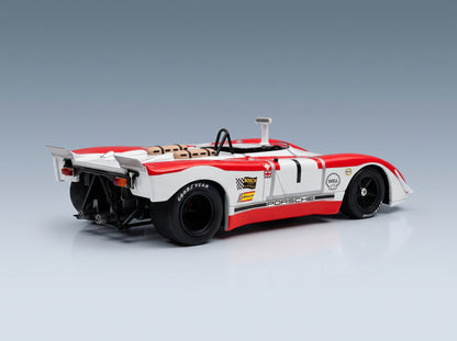 Porsche 908/2 Spyder No. 53 Siffert Redman Winner 6h Watkins Glen 1969 Werk83 1:18 scale model - rear three-quarter view