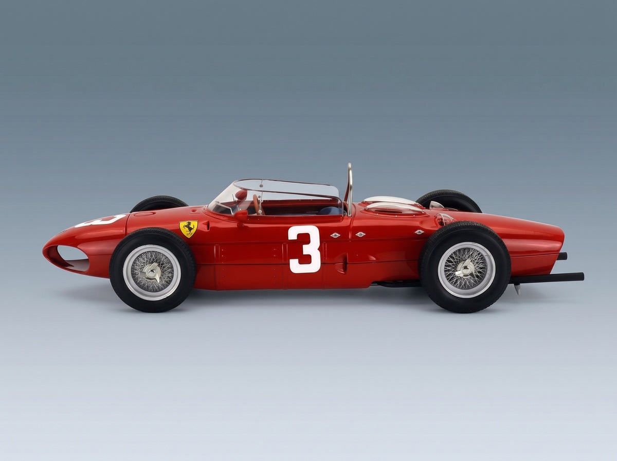 Ferrari F1 156 Sharknose No. 3 Wolfgang Von Trips Winner Dutch GP 1961 Werk83 1:18 scale model - side view