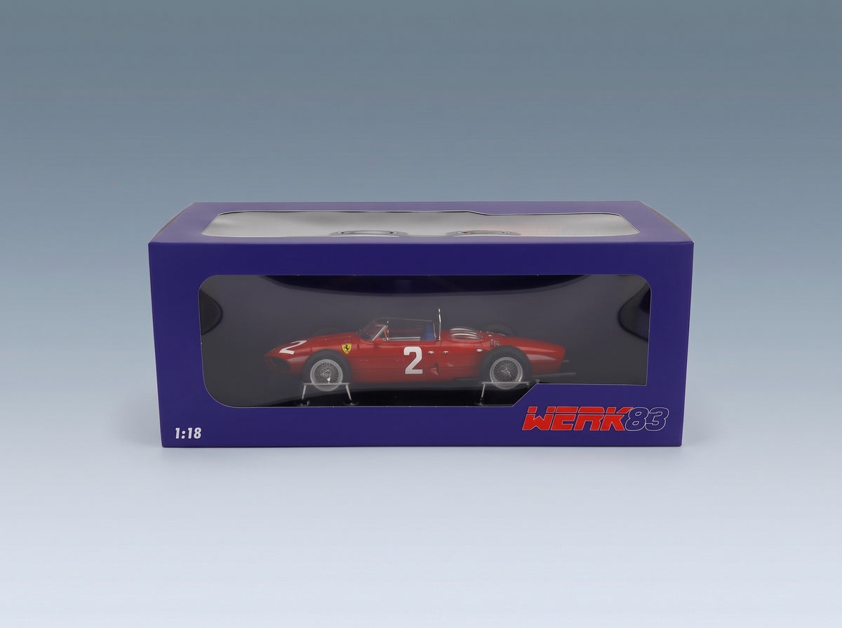 Ferrari F1 156 Sharknose No. 2 Phil Hill Winner Italian GP Monza 1961 Werk83 1:18 scale model - original packaging