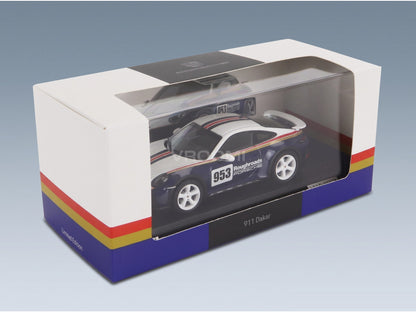 Porsche 911 992 No. 953 Rally Dakar Roughroads Design Paket Coupé 2023 Spark Model 1:43 scale model - original packaging