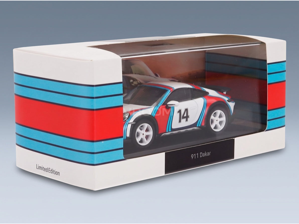 Porsche 911 992 Dakar Coupé No. 14 Martini Racing Livery 2023 Spark Model 1:43 scale model - original packaging