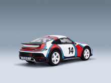 Porsche 911 992 Dakar Coupé No. 14 Martini Racing Livery 2023 Spark Model 1:43 - rear three-quarter view