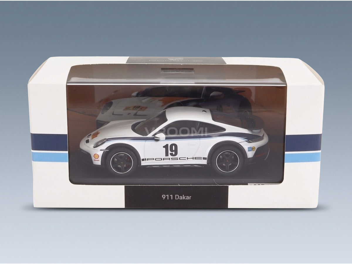 Porsche 911 992 No. 19 Rally Dakar Design Package 2024 Spark Model 1:43 scale model - original packaging