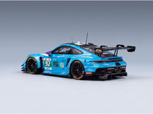 PORSCHE - 911 992 GT3 R 4.2L TEAM MANTHEY 1st PHORM N 92 WINNER LMGT3 CLASS 24h LE MANS 2025 RICCARDO PERA - RICHARD LIETZ - RYAN HARDWICK - BLUE BLACK scale model - rear three-quarter view