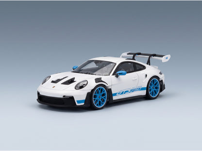 Porsche 911 992 GT3 RS IAA Monaco 2023 Spark Model 1:43 scale model - front three-quarter view