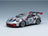 Porsche 911 GT3 RS (992) No. 23 Sonderwunsch 2024 Silver Red Blue Spark Model 1:43 scale model - front three-quarter view