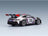 Porsche 911 GT3 RS (992) No. 23 Sonderwunsch 2024 Silver Red Blue Spark Model 1:43 scale model - rear three-quarter view