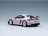 Porsche 718 Cayman GT4 RS (982) Sonderwunsch 2024 Moon Stone Spark Model 1:43 scale model - rear three-quarter view