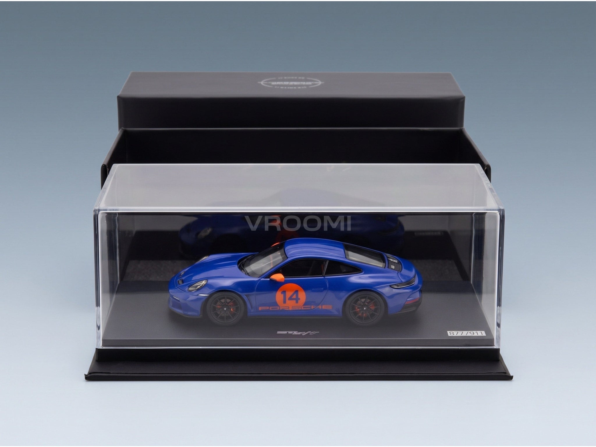 Porsche 911 S/T (992) No. 14 Sonderwunsch 2024 Nagaro Blue Spark Model 1:43 scale model - original packaging
