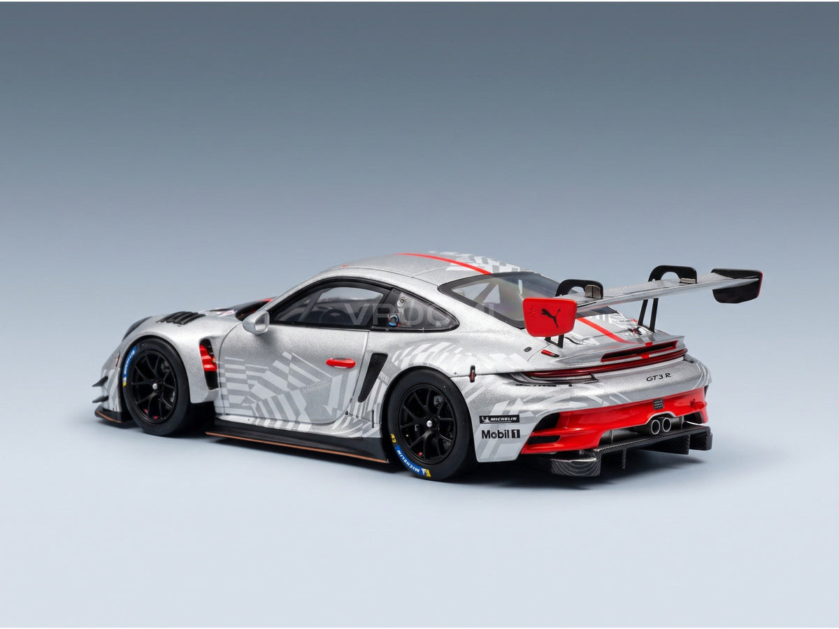 Porsche 911 GT3 R EVO 2024 Spark 1:43 scale model - rear three-quarter view