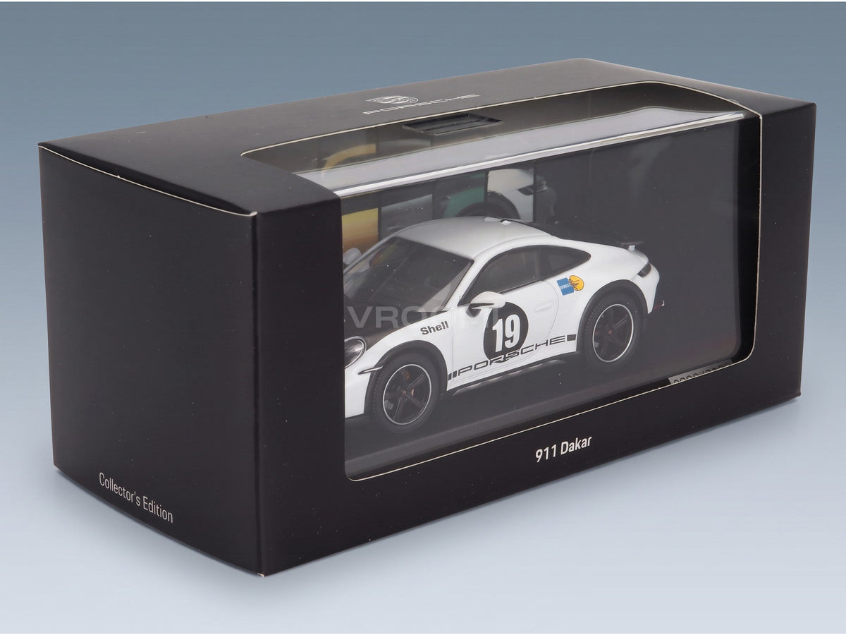 Porsche 911 992 No. 19 Rally Dakar Livery 1971 Coupé 2023 Spark Model 1:43 scale model - original packaging