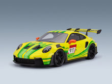 Porsche 911 992 GT3 RS 2023 with Showcase Spark Model 1:12 - front three-quarter view