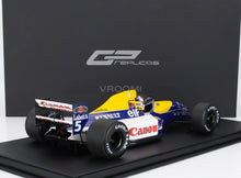 WILLIAMS – F1 FW14B RENAULT N 5 WELTMEISTER, POLEPOSITION, SCHNELLSTE RUNDE UND SIEGER DES BRITISCHEN GRAND PRIX (mit Fahrerfigur) 1992 NIGEL MANSELL – BLAU, GELB, WEISS Modellauto im Maßstab auf Vroomi