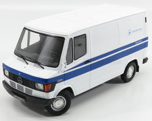 Mercedes-Benz 208D service van scale model, white with blue stripe, available to order online.