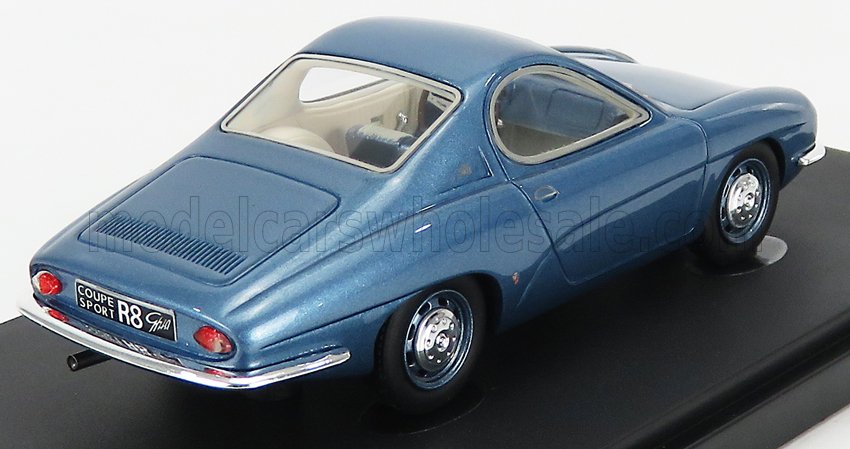 Coche de juguete Renault Alpine coupé azul vintage en expositor, ahora a la venta en Vroomi.