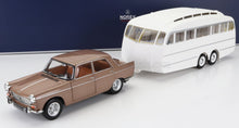 PEUGEOT - 404 CON CARAVANA ROULOTTE HENON 1965 - MARRON MET