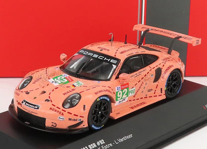 PORSCHE - 911 991 RSR TEAM PORSCHE GT N 92 WINNER LMGTE PRO PINK PIG TRIBUTE 24h LE MANS 2018 MICHEAL CHRISTENSEN - KEVIN ESTRE - LAURENS VANTHOOR - PINK - Vroomi