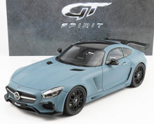 GT Spirit die-cast scale model car in matte blue with black accents and rear spoiler, available at Vroomi