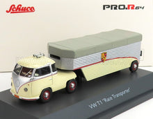 VOLKSWAGEN - T1b CONTINENTAL MOTORS PORSCHE CAR TRANSPORTER 1962 - CREMA GRIS PLATEADO - Vroomi