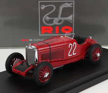 Red vintage race car model with number 22 on display, available through Vroomi platform