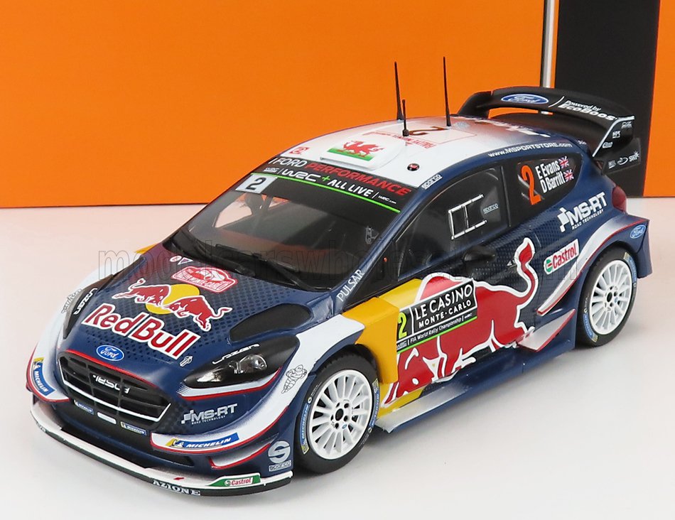 FORD INGLATERRA | FIESTA WRC RED BULL N 2 RALLY MONTECARLO 2018 E.EVANS - D.BARRIT