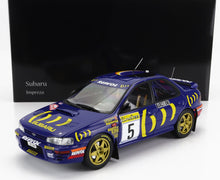 SUBARU - IMPREZA 555 REPSOL N 5 GANADOR RALLY MONTECARLO 1995 C.SAINZ - L.MOYA - AZUL AMARILLO