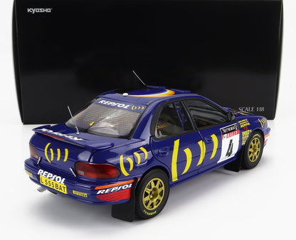 SUBARU - IMPREZA 555 REPSOL N 4 GANADOR RALLY RAC LOMBARD 1994 C.McRAE - D.RINGER - AZUL AMARILLO