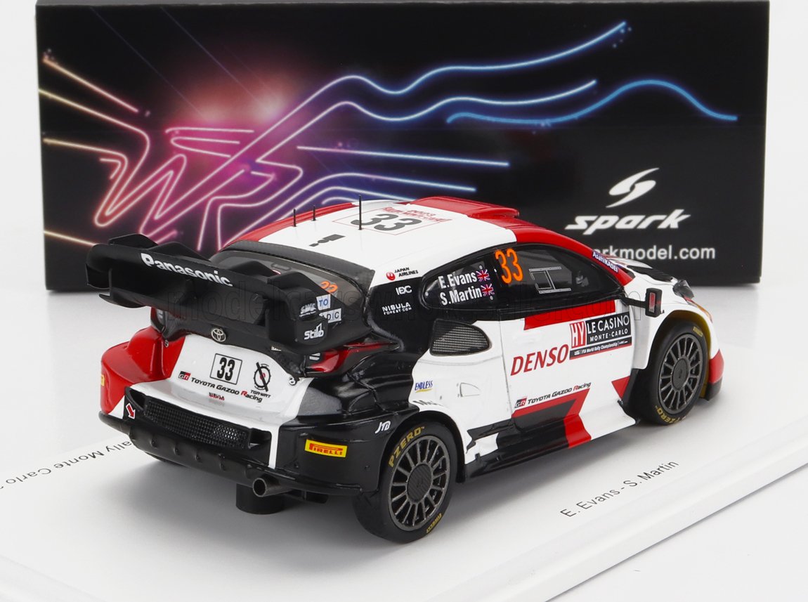 TOYOTA | YARIS GR HYBRID RALLY1 TEAM TOYOTA GAZOO RACING WRT N 33 4º RALLY MONTECARLO 2023 E.EVANS - S.MARTIN