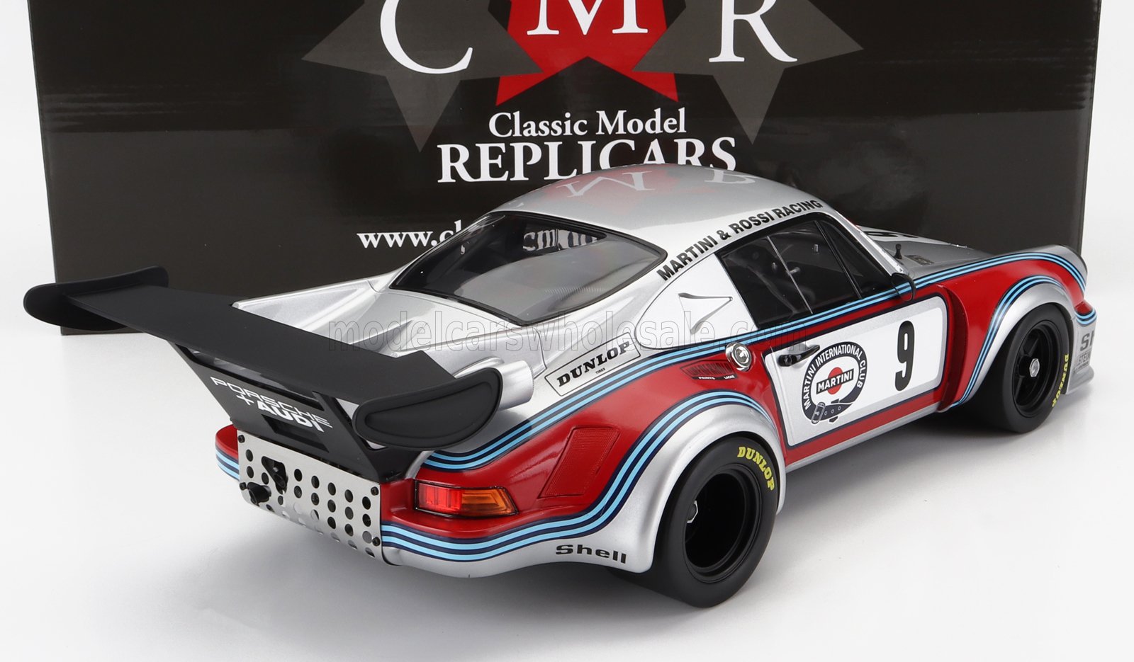Modelo clásico Replicars Porsche 911 Martini Racing disponible en Vroomi.