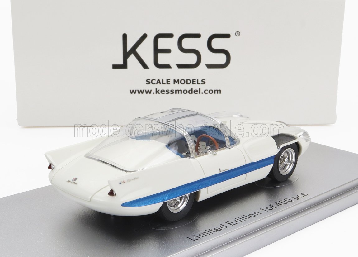 ALFA ROMEO - 6C 3000 SUPERFLOW I PININFARINA 1956 - WHITE BLUE - Vroomi