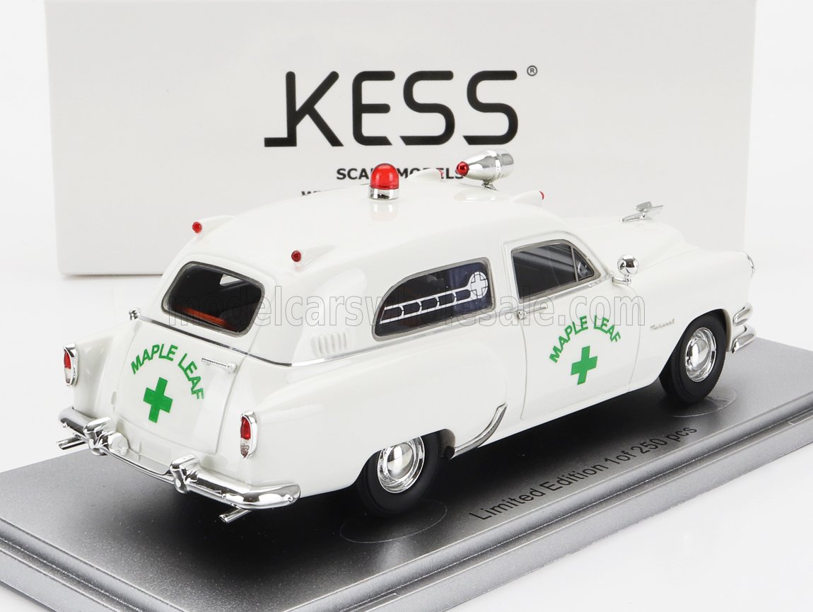 CHEVROLET - NATIONAL AMBULANCE MAPLE LEAF 1954 - WHITE - Vroomi