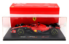 FERRARI | F1 SF-23 EQUIPO SCUDERIA FERRARI N 16 TEMPORADA 2023 CHARLES LECLERC - CON VETRINA - CON VITRINA - EXCLUSIVO CARMODEL | NEGRO