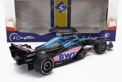 ALPINE  F1 A523 EQUIPO BWT ALPINE LANZAMIENTO ALPINE DECORACIÓN N.º 10 PIERRE GASLY - N.º 31 ESTEBAN OCON 2023 - AZUL NEGRO ROSA - Vroomi