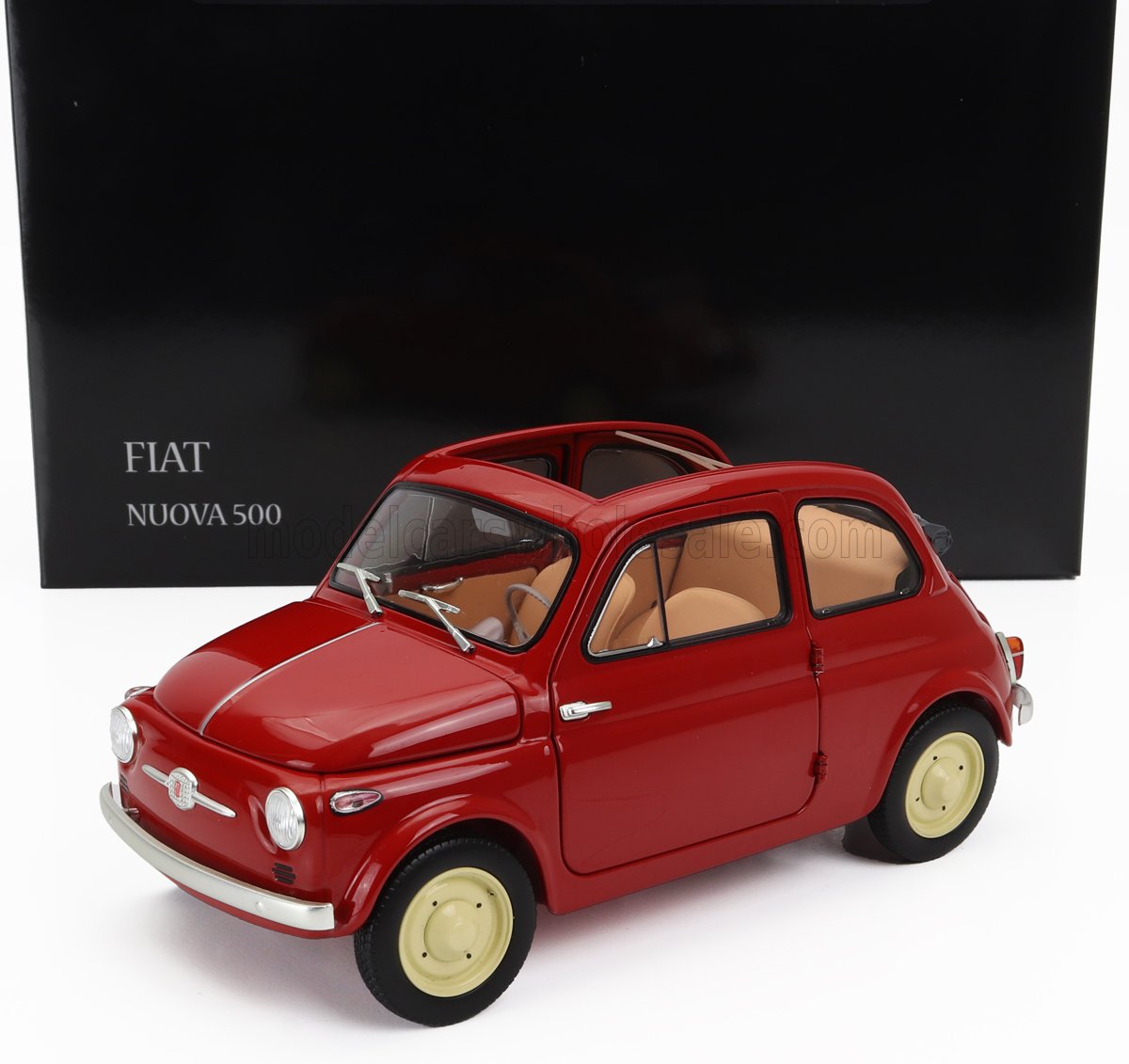 FIAT - 500 D CABRIOLET OPEN 1960 - ROSSO CORALLO - ROJO