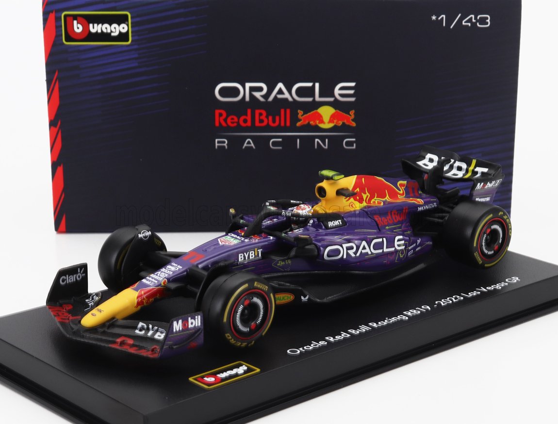 Coche a escala 1/43 Oracle Red Bull RB19 2023 Las Vegas GP disponible en Vroomi.