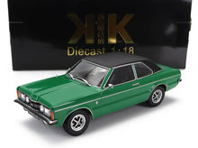 Coche a escala 1:18 Ford Taunus GXL verde, modelo coleccionable, disponible en Vroomi.