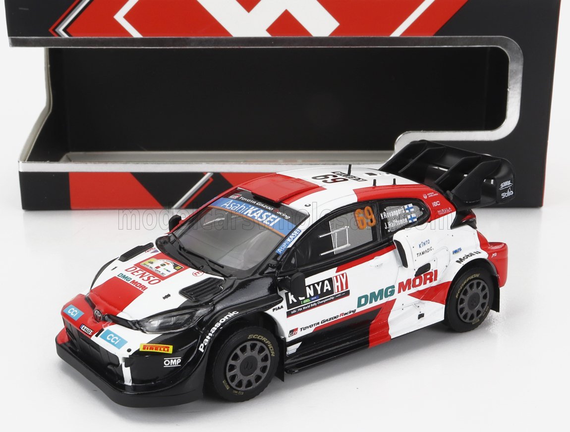 1/43 scale Toyota rally car die-cast model with box, available now at Vroomi for collectors.