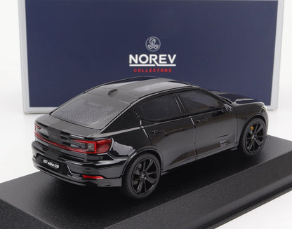 Maqueta del coche Black Polestar 2 BST edition 230 en expositor con caja de coleccionista Norev, disponible en Vroomi.