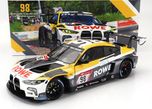 BMW - 4-SERIES M4 GT3 TEAM ROWE RACING N 98 2º 24h NURBURGRING 2023 MARCO WITTMANN - SHELDON VAN DER LINDE - DRIES VANTHOOR - MAXIME MARTIN - BLANCO GRIS AMARILLO