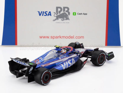 Maqueta a escala del coche Red Bull 1 Red Bull con los logotipos de Visa y Cash App, disponible en Vroomi.
