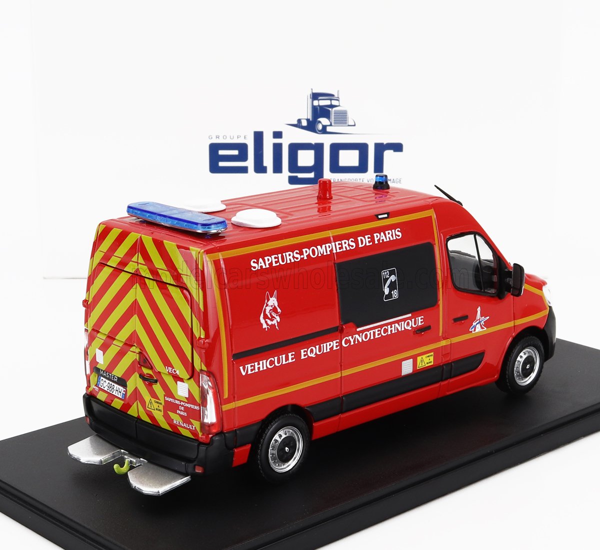 RENAULT - MASTER VAN VEC BSPP VEHÍCULO EQUIPADO CON TECNOLOGÍA CANÍNICA DE LOS BOMBEROS DE PARÍS 2019 - ROJO - Vroomi